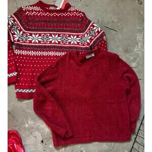 90s Knit Sweater Lot Vintage, Snowflake, Fuzzy, Oversisized, Vintage Tops
